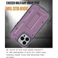 thumbnail image 5 of CaseBorne ArmadilloTek V Case for [iPhone 13 Pro Max] with Built-in Screen Protector & Kickstand Full-Body Multi-Layer Rugged - Purple, 5 of 5