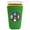Green, variant on Beer Ingredients Pint Glass Coolie(Black)