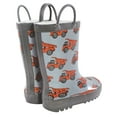 thumbnail image 3 of Hudson Baby Boys Rain Boots, Dump Truck, 7 Toddler, 3 of 4