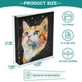 thumbnail image 6 of joogoo Cute Cat Hardcover 3 Ring Binder 1.5" Round Rings Interior Pockets Binders Organizer 1 Pack, 6 of 9