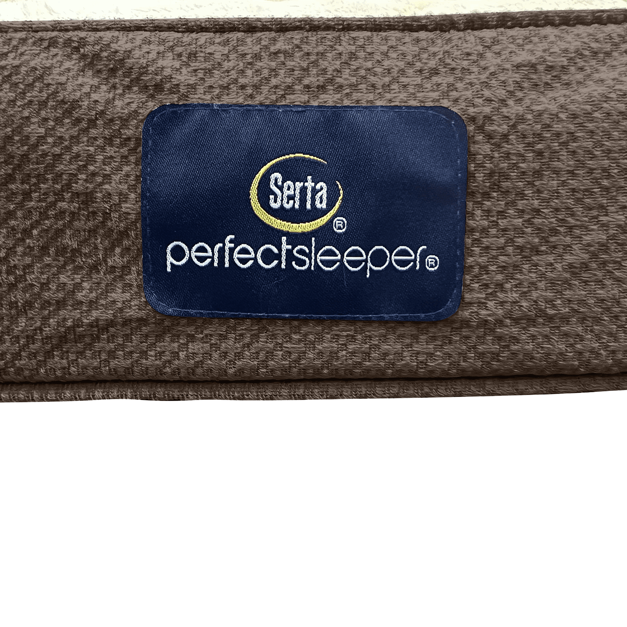 Serta Quilted Orthopedic Bolster Couch Cat & Dog Bed, Mocha, Small