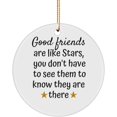 thumbnail image 1 of Good Friends are Like Stars, 3inc, Round, Gold Tone Chain,Bestie Gift, 1 of 1