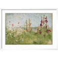 thumbnail image 2 of Art.com Hollyhocks by the Sea Art Print by Cheri Blum, White Frame Wall Art, 29" x 21", 2 of 5