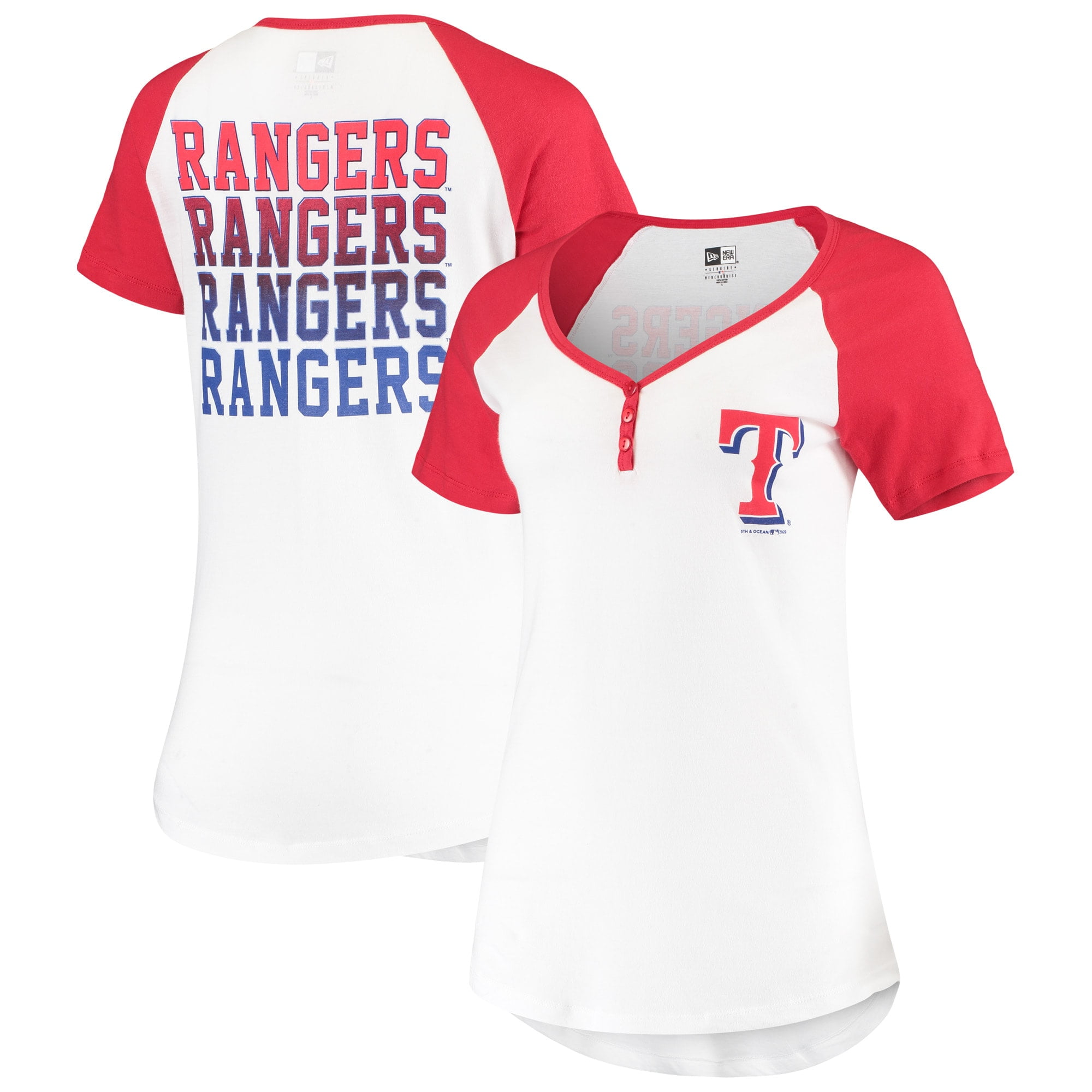 white texas rangers shirt