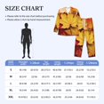 thumbnail image 2 of Mens Pajamas Set - Vibrant Multicolor Maple Leaves Comfy Long Sleeve Button Up Pajama Sets for Men 2 Piece, Soft Sleepwear Nightwear Pjs Lounge Sets for Men with Pockets, 2 of 5