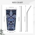 thumbnail image 3 of Sea Turtle Tumbler with Lid and Straw 20 OZ Stainless Steel Travel Coffee Mug Double Wall Insulated Cup Leakproof for Car Sports Cafe Office, 3 of 7