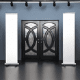 thumbnail image 4 of 72" x 80" Environment Damage Resistant Polyurethane Composite Exterior Entry House Front Door, Openable Tempered Rain Glass Window, Right-Hand Double Door Inward Swing Espresso  AR06W, 4 of 4