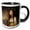 Black/White, variant on 3drose, Portrait of Emma, Lady Hamilton by Goerge Romney, 11oz Two-tone Red Mug