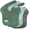 thumbnail image 1 of Babero para comida Tiny Twinkle, impermeable y ajustable, paquete de 3, 1 of 8