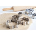 thumbnail image 5 of Cortadores de galletas de flores, 6 piezas, metálico, molde para galletas de acero inoxidable con forma de ciruela, herramienta para hornear, molde navideño DIY para niños, 5 of 5