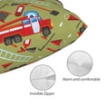 thumbnail image 5 of Disketp Pillow Covers Cartoon Fire Truck Pattern Throw Pillow Case Cushion Covers,Cushion For Bedroom,Couch,Home-14"X20", 5 of 9
