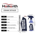 thumbnail image 2 of Homonth-spray de revestimiento cerámico para coche, limpia manchas de agua, suciedad, refresca, ilumina, descontaminación, pulido y mantenimiento, 2 of 12