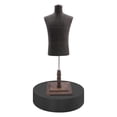 thumbnail image 6 of ToppiJoy Round Mannequin Display Pedestal Stand Iron Bridal Shop Cylinder Plinth Raiser Display Plinth Stand 23.62*5.9in Black, 6 of 27