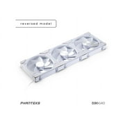 Phanteks D30-140 DRGB PWM FAN 3Pack, Reverse Airflow Model,Premium D-RGB Performance Fans, ARGB/DRGB lighting, Daisy-chain Fan Linking system, White, 3Pack