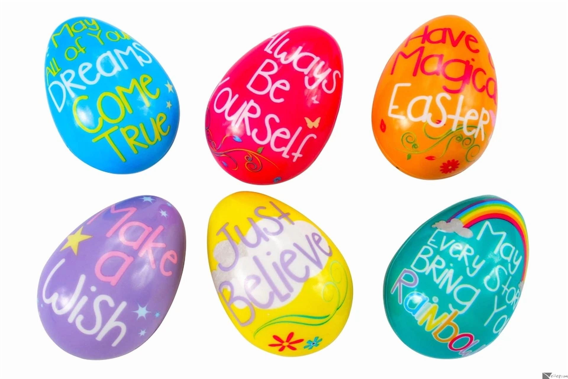 ZYLER- Easter Unlimited Magic Unicorn Fillable Plastic Easter Eggs, 4 Ct, 3", Rainbow