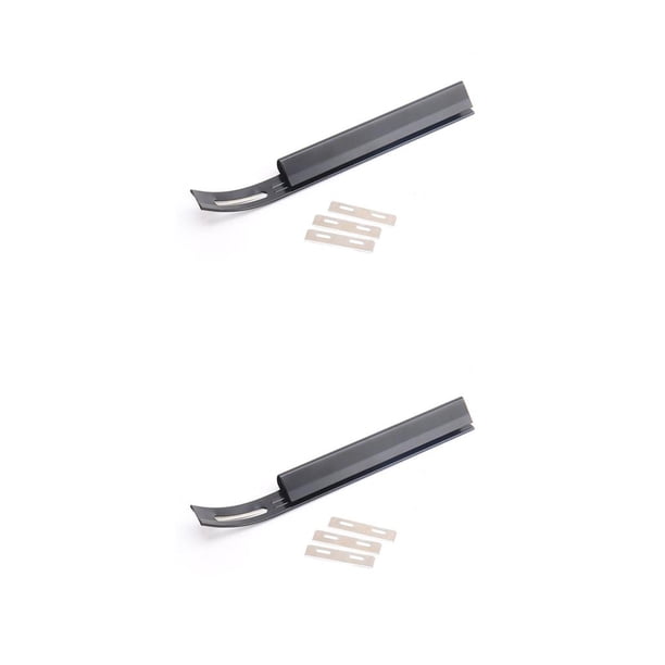 Injueey Leather Skiver Stable Performance Safety Beveler Professional Alloy Accessory Handmade Household DIY Leathercraft Tools Supplies negro 2piezas