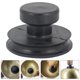 thumbnail image 2 of Cuenco de sonido budista de terapia premium con asa elevadora y fuente de succión (negro), 2 of 5