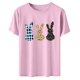 thumbnail image 5 of TaTaai Women's Easter Printed T Shirt Casual Short Sleeve Round Neck Soft Blouse Loose Fit Fashion Tops Graphic Tee for Spring Holiday Party Daily Wear Gift, 5 of 6