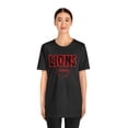 thumbnail image 3 of Unisex Jersey Short Sleeve Tee Lions Football Red Tshirt, 3 of 12