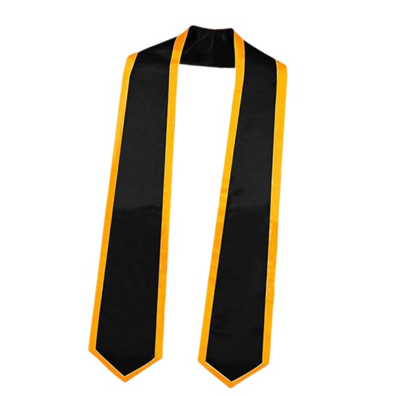 Sharprepublic Graduation Stole Scarf Graduation Sash for High School Graduation Ceremonies black