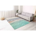 thumbnail image 4 of Beach With Umbrellas Rug, Sea Landscape Rug, Sea Rugs, Landscape Rugs, Saloon Rug, Thin Rug, Personalized Rug, Indoor Rug, Customs Rug, 2'x3' - 60x90 cm, 4 of 8