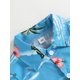 thumbnail image 3 of Traje de verano para bebé niño, conjunto casual de camisa de manga corta con botones y pantalón corto con estampado tropical, 3 of 4