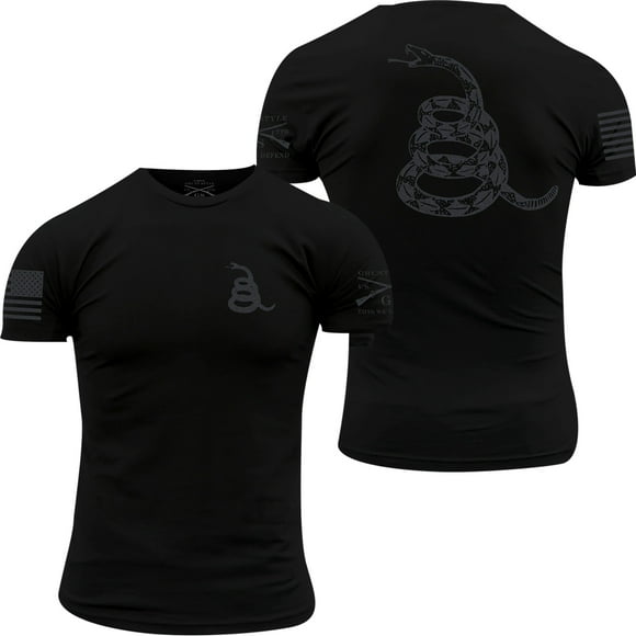 Grunt Style T-Shirt Col Rond Dissimulé Gadsden - Petit - Noir