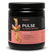 Legion Athletics Pulse Pre-Workout Supplement, Tropical Punch, Naturally Sweetened With No Added Sugar, 350mg Caffeine, 20 Servings, High Performance Energy & Focus Powder