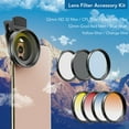 thumbnail image 3 of APEXEL APL-52UV-7G 7in1 Lens Filter Kit 52mm ND32 Filter Lens CPL Lens 6-Point Star Filter 52mm Grad Red /Blue /Yellow /Orange Filters Compatible with Most Smartphones and Camera Lenses wi, 3 of 7
