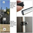 thumbnail image 4 of 2 Packs Swooper Flag Pole with 2 Packs Ground Stake,12 Feet Complete Feather Flag Pole Kit for Business Advertising Flags, Portable Black Travel Bag Packed (Silver), 4 of 6
