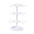 thumbnail image 1 of Expositor giratorio de joyas, expositor de pulseras, soporte para collares de 3 niveles Blanco, 1 of 9