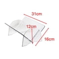 thumbnail image 7 of Desktop Bookshelf Bookshelves Book Holder Portable Display Stand Stable Tabletop Storage Rack Bookcase Book Storage for Book Library Bedroom clear, 7 of 7