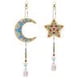 thumbnail image 2 of Cuadros Decorativos 2 piezas 5D diamante pintura luna estrella colgante bolsa llavero joyería (SMDZ206) Tmvgtek embutido en tela, 2 of 7