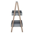 thumbnail image 3 of SAFAVIEH Nerri Outdoor Patio Shelf, Dark Walnut/Grey, 3 of 9