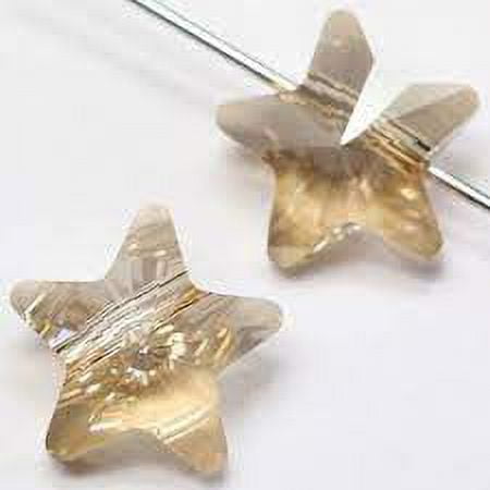 Swarovski Article #5714 Star Crystal Beads 8mm Lt. Colorado Topaz - Package of 12