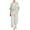 Beige, variant on 2 Piece Linen Matching Set Womens Round Neck Blouse Wide Leg Pants, Boho Casual Summer Vacation Outfit Green S