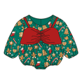 thumbnail image 1 of FOCUSNORM Bébé Filles Noël Imprimé Col Rond Manches Longues + Arc Bandeau, 1 of 9