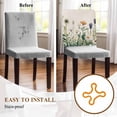 thumbnail image 5 of Spring Wildflowers Chair Covers Set of 1 Farmhouse Colored Flowers Chair Back Covers Stretch Removable Washable Slipcovers Protector for Dining Room Kitchen Party Decor, 5 of 5
