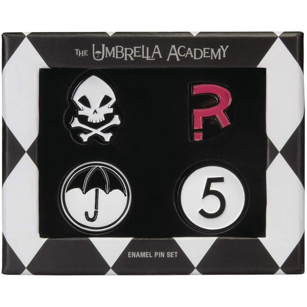 Umbrella Academy 4 Piece Enamel Pin Set 