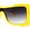 Yellow - Smoke, variant on XXL Curved Wrap Around Rectangular Thick Arm Sport Plastic Sunglasses All Black