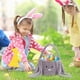 thumbnail image 4 of Bolsa de conejos de peluche, bolsa de Pascua, bolso infantil, bolsa de conejos, cesta de Pascua, bolso de terciopelo, 4 of 6