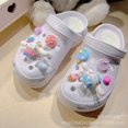 thumbnail image 1 of Sanrio Kuromi-zapatos de dibujos animados Cinnamoroll para niños, zapatillas con dijes de cocodrilo, accesorios de decoración de recuerdo, regalos de fiesta, novedad, 1 of 4