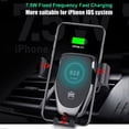 thumbnail image 2 of Qi Wireless Car Holder Cradle Mount Stand Fast Charger Charging For iPhone 8 X, 2 of 4