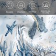 thumbnail image 6 of Blue Sea Turtles Cloth Napkins, Coastal Ocean Seahorse Starfish Coral Washable and Reusable Dinner Napkins Set of 6, Table Napkin for Kitchen Party Birthday Wedding Hotel Housewarming 20"x20", 6 of 9