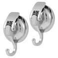 thumbnail image 2 of Wekvgz Removable Suction Cup Hooks (6 Pack) , Silver Heavy Duty Vacuum Shower Hooks , Powerful Wreath Hanger for Bathroom Restroom Kitchen, 2 of 11
