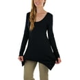 thumbnail image 4 of ToBeInStyle Women's Classic Long Sleeve Longline Top, 4 of 7