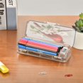 thumbnail image 7 of Plastic Pencil Box Large Capacity Pencil Boxes Clear Boxes with Snap-Tight Lid Stylish Office Supplies Storage Organizer Box Beautiful Red Bird, 7 of 7