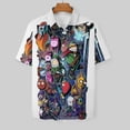 thumbnail image 3 of Adventure Time Casual Short Sleeve Shirt Lapel Collar Shirt Summer Beach Shirt S, 3 of 8