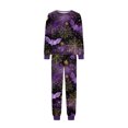 thumbnail image 5 of Halloween Family Matching Pajamas Set, Fall Sleepwear, Ghost & Pumpkin Printed Holiday Sleepwear, Soft Loungewear PJs Outfit, 5 of 5