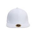 thumbnail image 2 of Top Headwear Plain Flat Bill Fitted Hat, White 7 5/8, 2 of 4